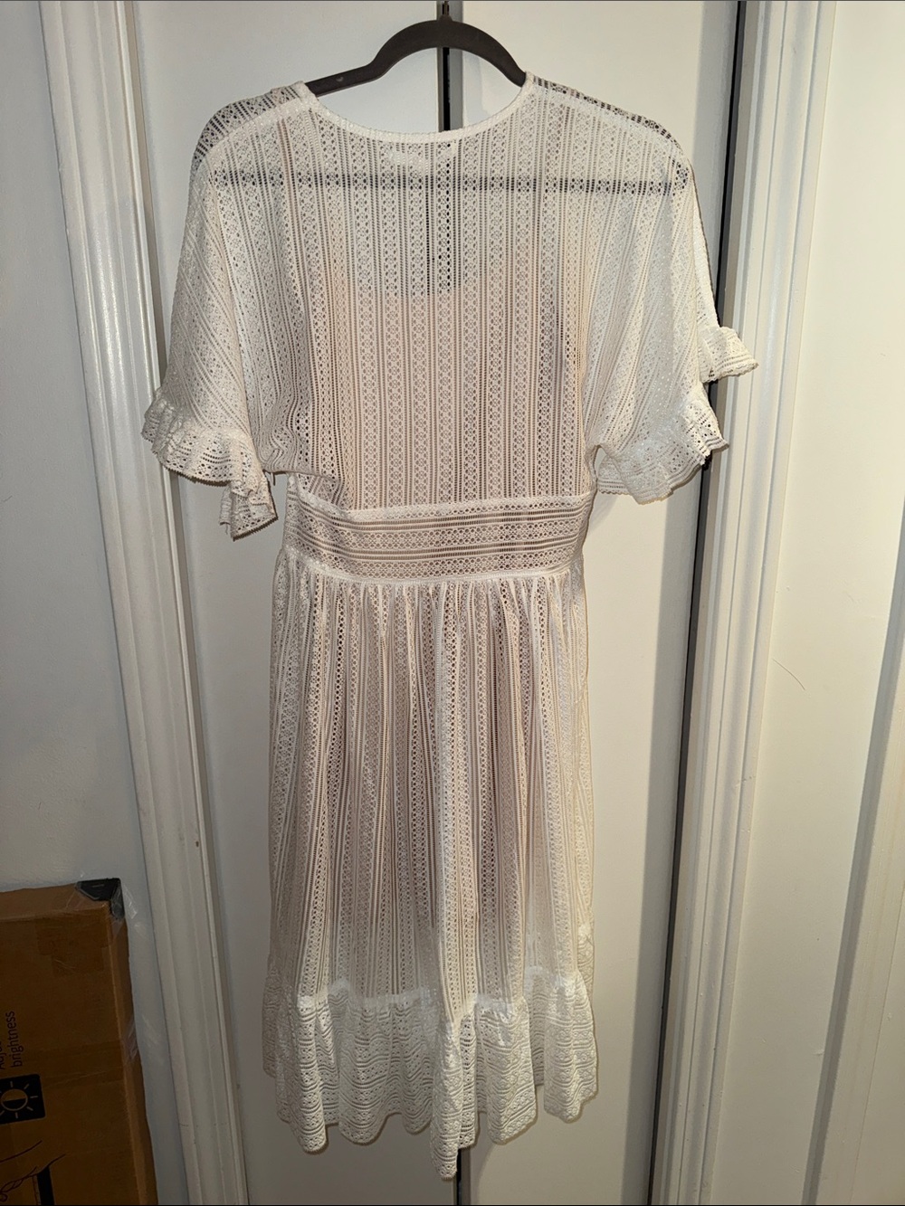Endless Rose White Lace V-Neck Tiered Dress - Picture 6 of 6